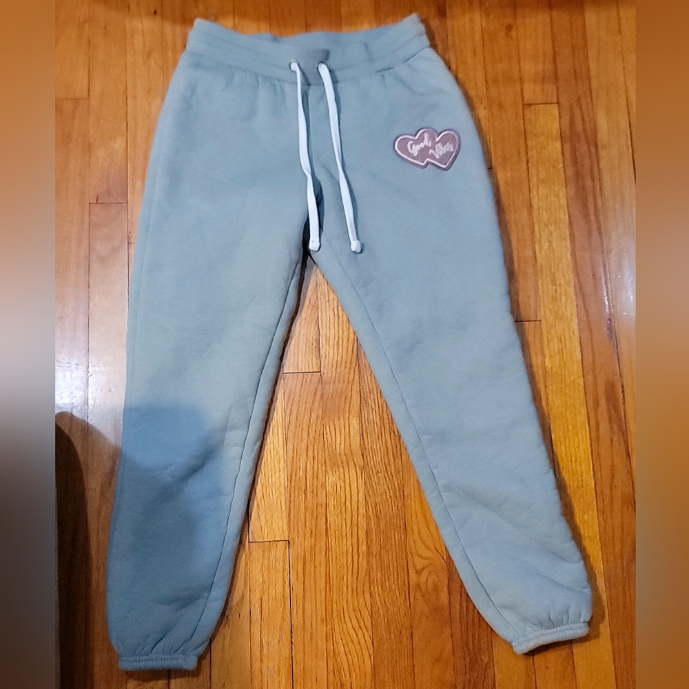 Ultra Flirt Joggers with Heart Patch - Gray